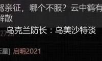 烏克蘭防長(zhǎng)：烏美沙特談判“具有建設(shè)性且有含義”