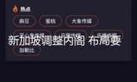 新加坡調(diào)整內(nèi)閣 布局要害范疇